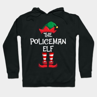 Policeman Elf Matching Family Christmas Police Hoodie